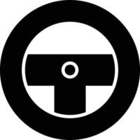 design de ícone criativo de volante vetor
