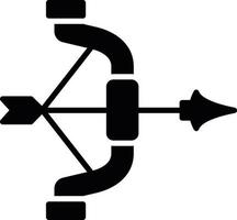 design de ícone criativo de tiro com arco vetor