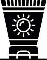 design de ícone criativo de creme solar vetor