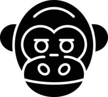 design de ícone criativo de macaco vetor