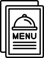 design de ícone criativo de menu vetor