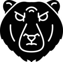 design de ícone criativo de urso polar vetor