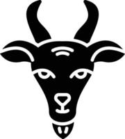 design de ícone criativo de cabra vetor