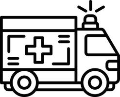 design de ícone criativo de ambulância vetor
