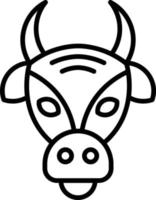 design de ícone criativo de vaca vetor