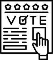 votar design de ícone criativo vetor