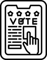 votar design de ícone criativo vetor