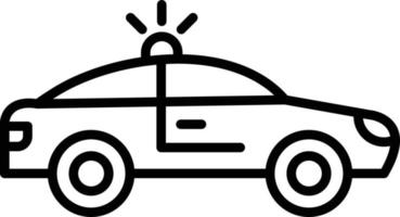 design de ícone criativo de carro de polícia vetor