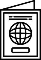 design de ícone criativo de passaporte vetor