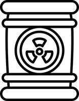 design de ícone criativo nuclear vetor
