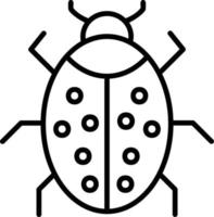 design de ícone criativo de bug vetor