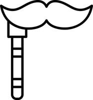 design de ícone criativo de bigode vetor