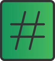 design de ícone de vetor de hashtag