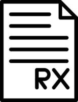 design de ícone de vetor de prescrição de arquivo