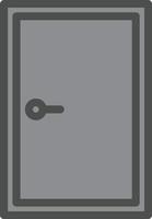 design de ícone de vetor fechado de porta