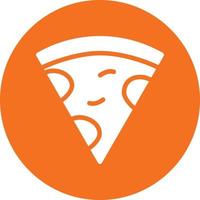 design de ícone de vetor de fatia de pizza