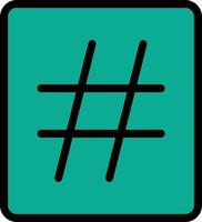 design de ícone de vetor de hashtag