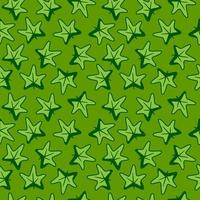 padrão de vetor sem costura com forma de folhas de bordo verde. fundo simples doodle com silhueta de folha. modelo de impressão de tecido, design de papel de parede bonito.