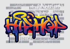 Hip Hop Graffiti Texto Vector