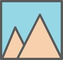 design de ícone de vetor de montanha