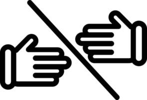 design de ícone de vetor de barra de aperto de mão