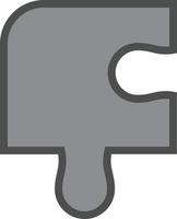design de ícone de vetor de peça de quebra-cabeça