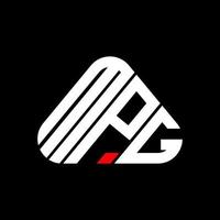 design criativo do logotipo da carta mpg com gráfico vetorial, logotipo simples e moderno do mpg. vetor