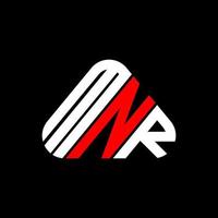 design criativo do logotipo da letra mnr com gráfico vetorial, logotipo simples e moderno do mnr. vetor