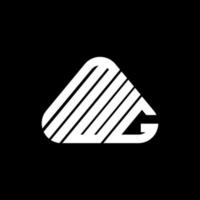 design criativo do logotipo da carta mwg com gráfico vetorial, logotipo mwg simples e moderno. vetor