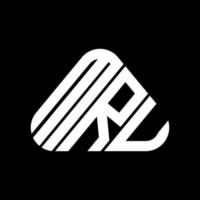 design criativo do logotipo da letra mru com gráfico vetorial, logotipo simples e moderno da mru. vetor
