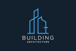 letra q para logotipo de remodelação imobiliária. elemento de modelo de design de logotipo de construção de arquitetura de construção. vetor