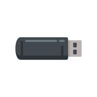 ícone de flash usb vetor plano isolado