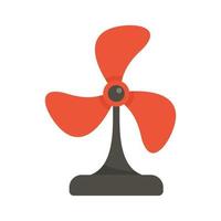 ícone do ventilador de resfriamento vetor plano isolado