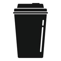 vetor simples do ícone do copo de café do aroma. bebida expresso