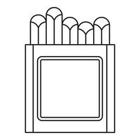 ícone de giz de cera, estilo de estrutura de tópicos vetor