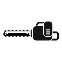vetor simples do ícone da serra elétrica. ferramenta de motosserra
