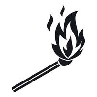 combine o ícone da chama, estilo simples vetor