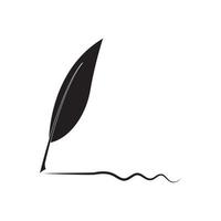 logotipo da caneta vetor