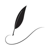 logotipo da caneta vetor