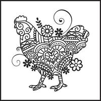 animal decorativo de ilustração vetorial no fundo branco vetor