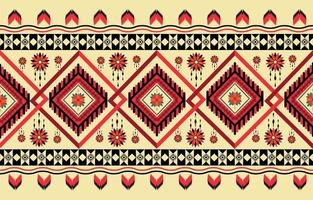 design de padrão de tecido americano. use a geometria para criar um padrão de tecido. design para indústria têxtil, fundo, carpete, papel de parede, roupas, batik e tecido étnico. colorido. vetor