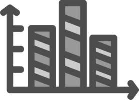 design de ícone de vetor de barras listradas