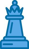 design de ícone de vetor de rainha de xadrez