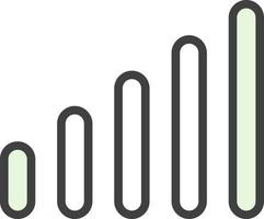 design de ícone de vetor de barras