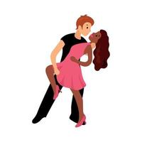 ilustração de dança de casal vetor