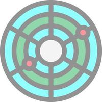 design de ícone de vetor de gráfico de pizza de radar