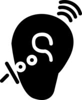 design de ícone de vetor de sistemas de escuta assistida