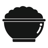 mash batata refeição ícone vetor simples. prato de comida
