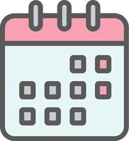 design de ícone de vetor alternativo de calendário