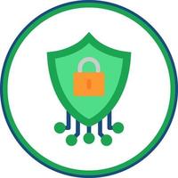 design de ícone de vetor de segurança cibernética
